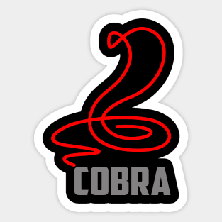 RED LINE COBRA Sticker